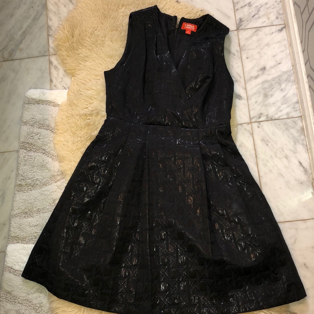 Gently used Kirna Zabete Black cocktail dress